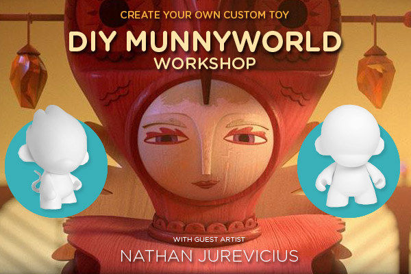 kidrobot munny diy workshop with nathan jurevicius